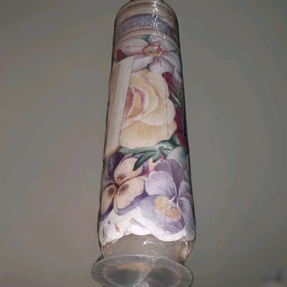 LOT OF 2 Village Floral Wallpaper Border 15 Feet 5803405 New Cottagecore Granny